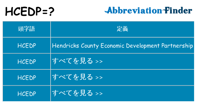 hcedp は何の略します。