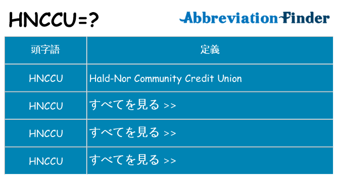 hnccu は何の略します。