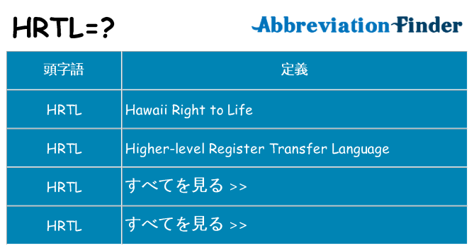 hrtl は何の略します。