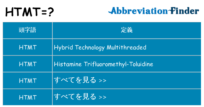 htmt は何の略します。