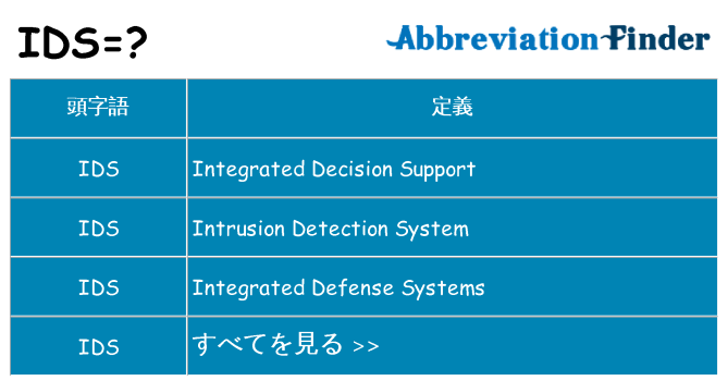 ids は何の略します。