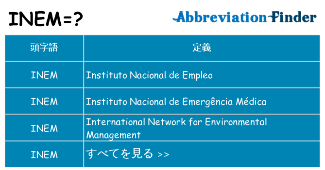 inem は何の略します。