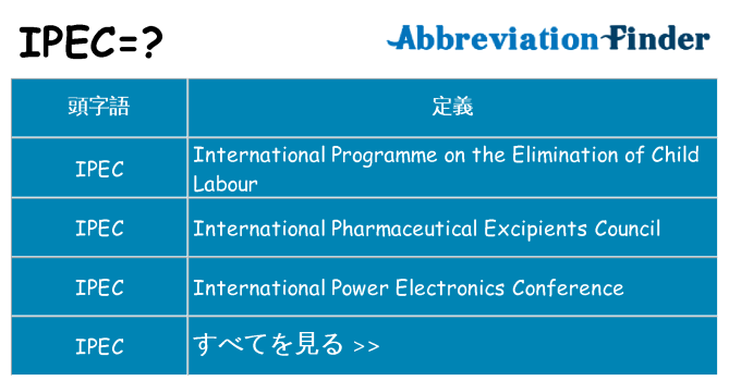ipec は何の略します。