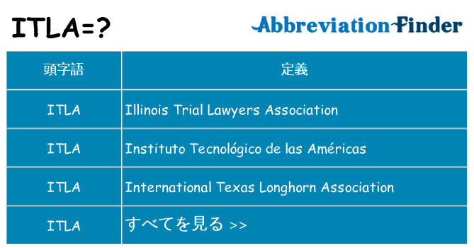 itla は何の略します。