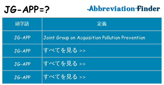 jg-app は何の略します。