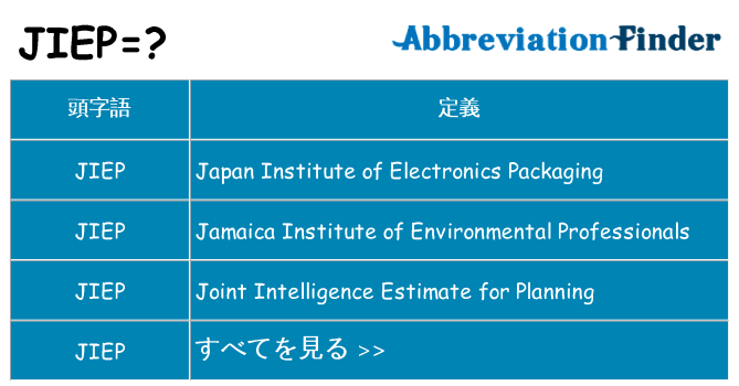 jiep は何の略します。