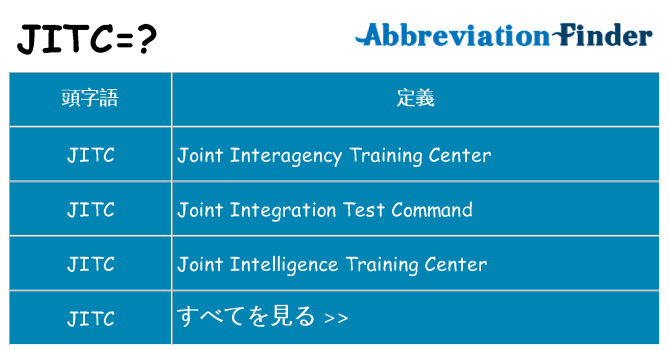jitc は何の略します。