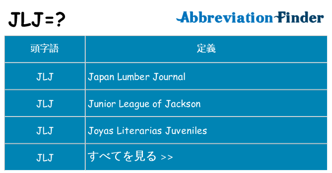 jlj は何の略します。