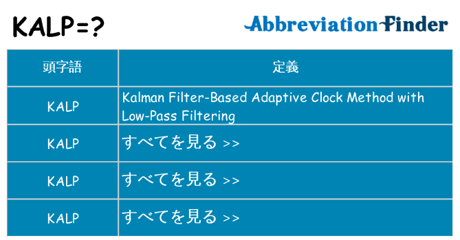 kalp は何の略します。
