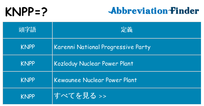 knpp は何の略します。