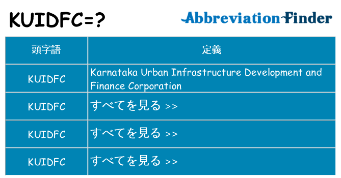 kuidfc は何の略します。