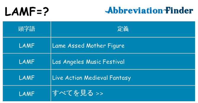 lamf は何の略します。