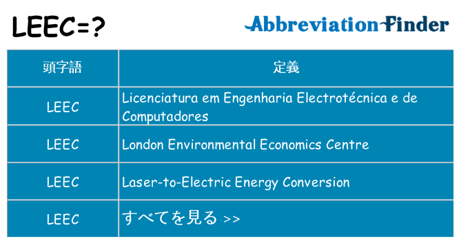 leec は何の略します。