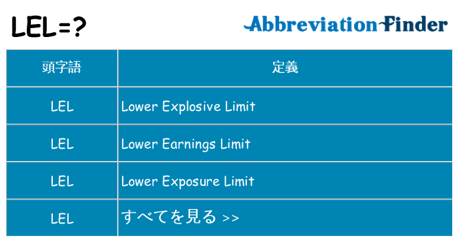 lel は何の略します。