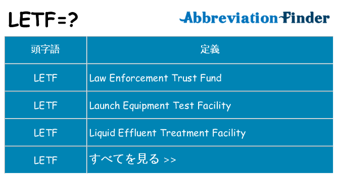 letf は何の略します。