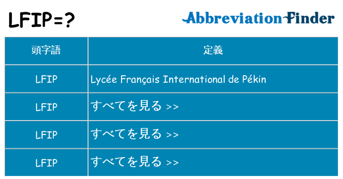lfip は何の略します。