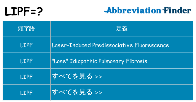 lipf は何の略します。