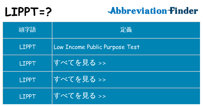 lippt は何の略します。