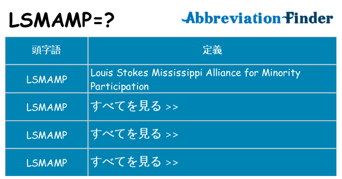 lsmamp は何の略します。