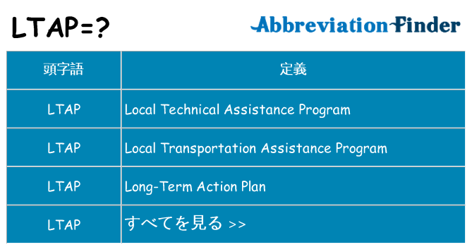 ltap は何の略します。