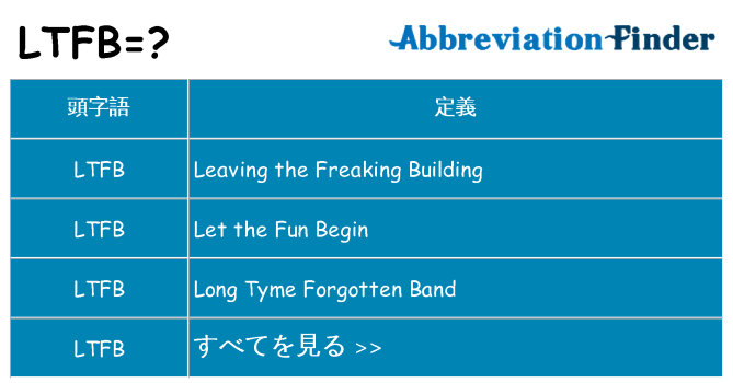 ltfb は何の略します。