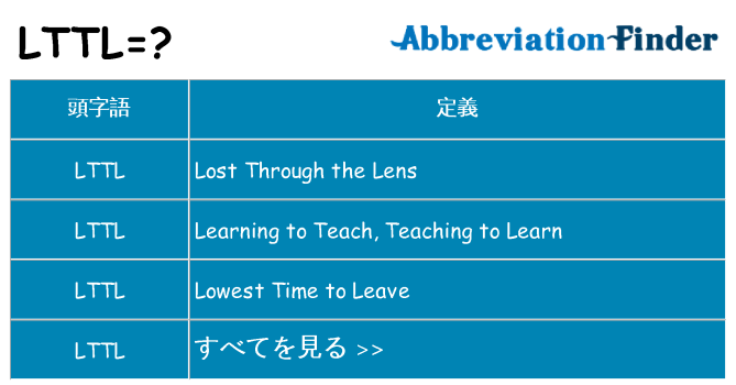 lttl は何の略します。