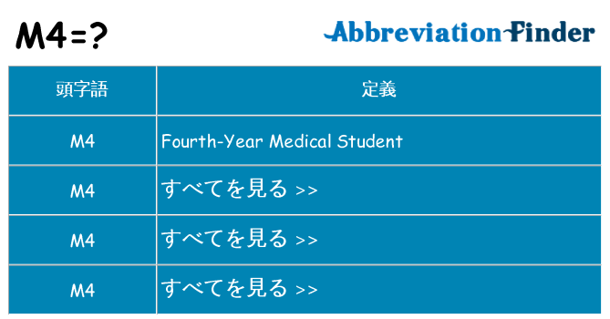 m4 は何の略します。