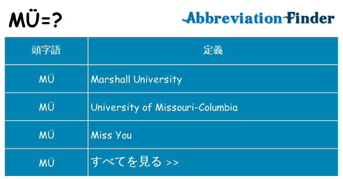 mu は何の略します。