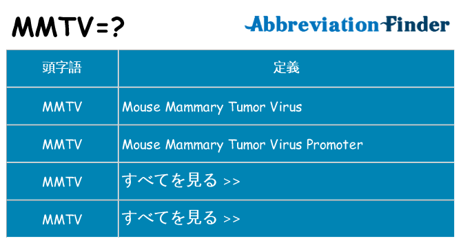 mmtv は何の略します。