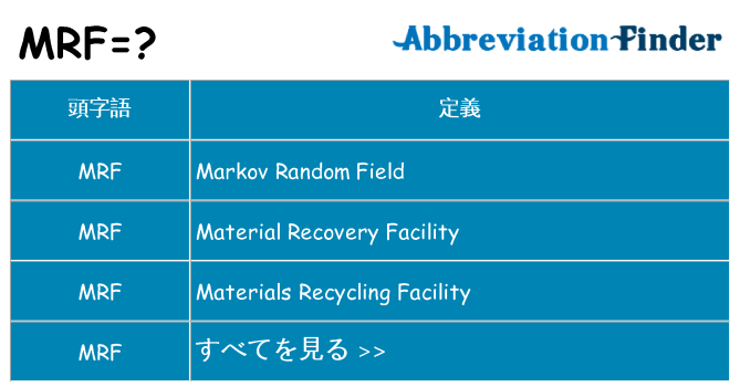 mrf は何の略します。