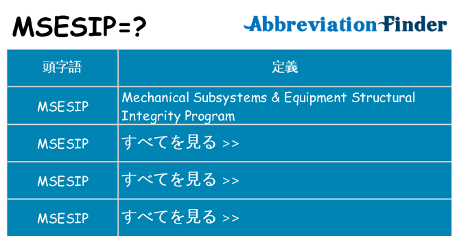 msesip は何の略します。