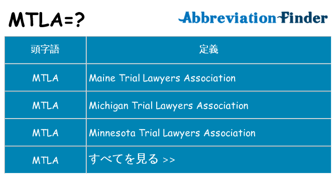 mtla は何の略します。