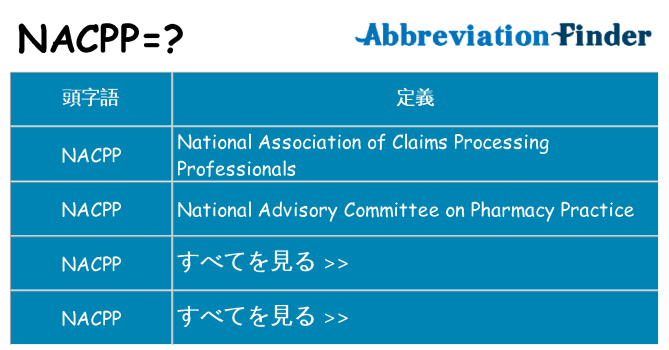 nacpp は何の略します。