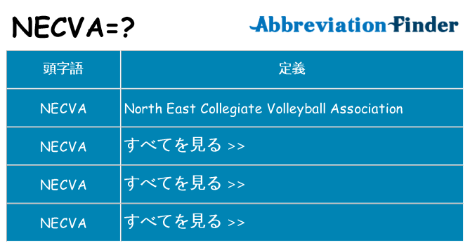 necva は何の略します。