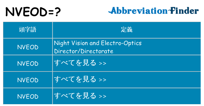 nveod は何の略します。