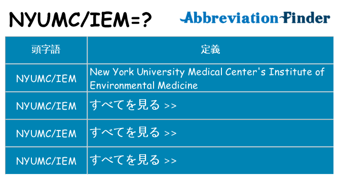 nyumciem は何の略します。