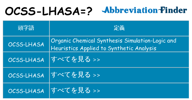 ocss-lhasa は何の略します。