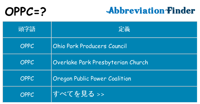 oppc は何の略します。