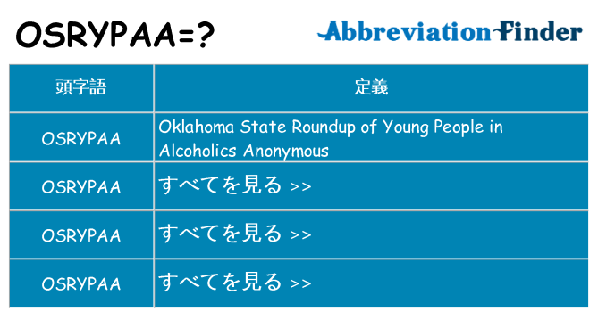 osrypaa は何の略します。