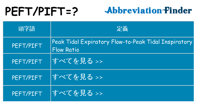peftpift は何の略します。
