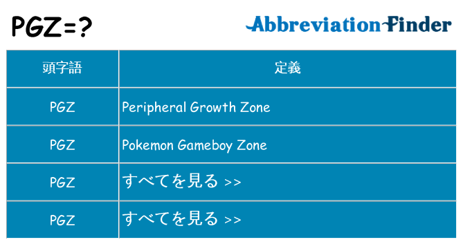 pgz は何の略します。