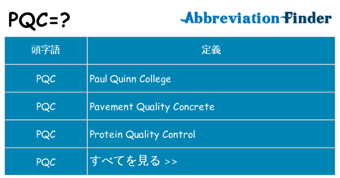 pqc は何の略します。