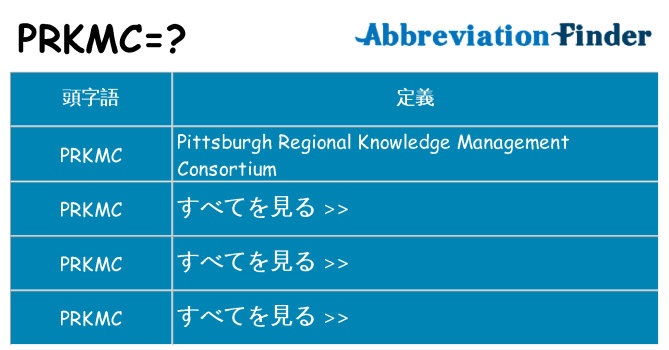 prkmc は何の略します。