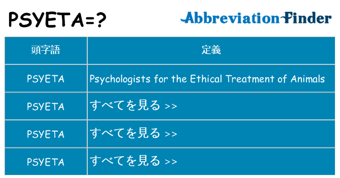 psyeta は何の略します。
