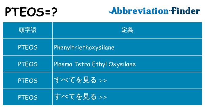 pteos は何の略します。