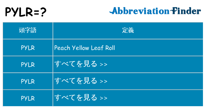 pylr は何の略します。