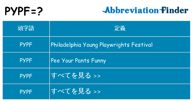 pypf は何の略します。