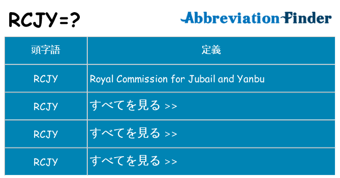 rcjy は何の略します。