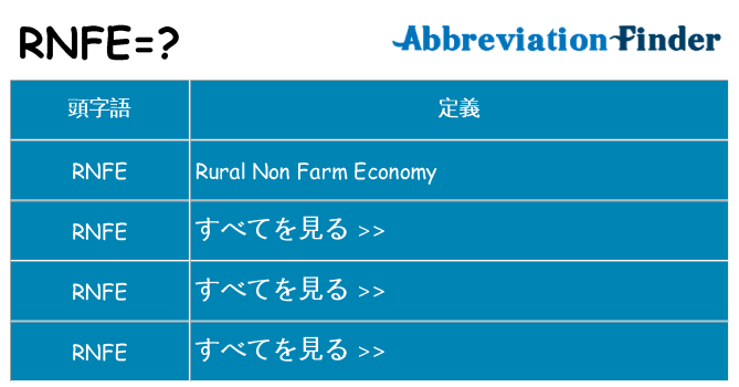 rnfe は何の略します。