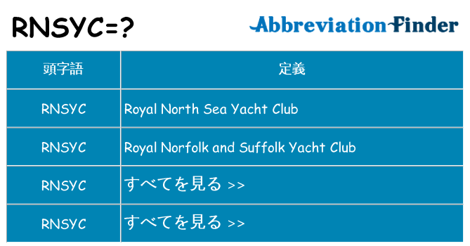 rnsyc は何の略します。
